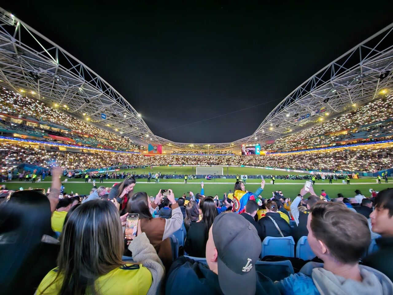 Stadium showing crowd watching FIFA Women’s World Cup Australia & New Zealand 2023 Event Logistics Sports freight Transport Freight forwarding